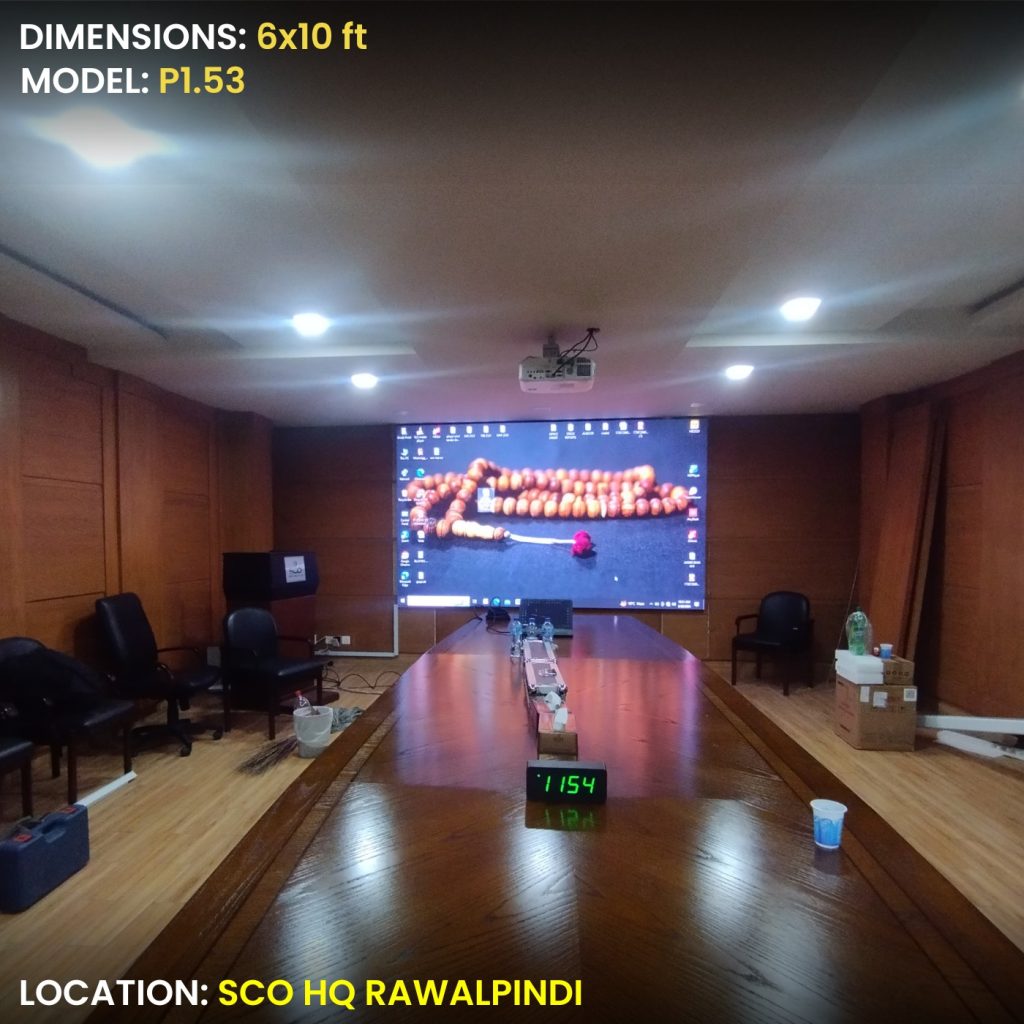 indoor smd screen at SCO rawalpindi pakistan